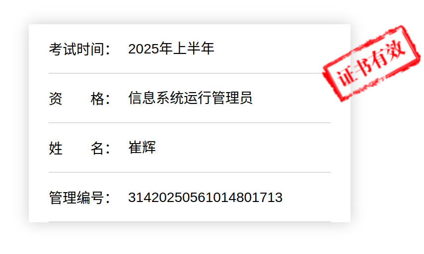 软考证书